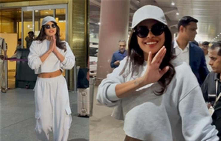 Priyanka Chopra Jonas lands in Mumbai for a brand event