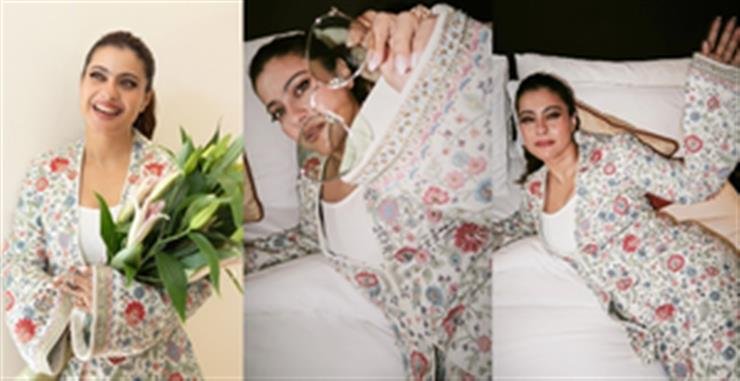 Kajol serves boss lady energy in embroidered pantsuit in Jaipur