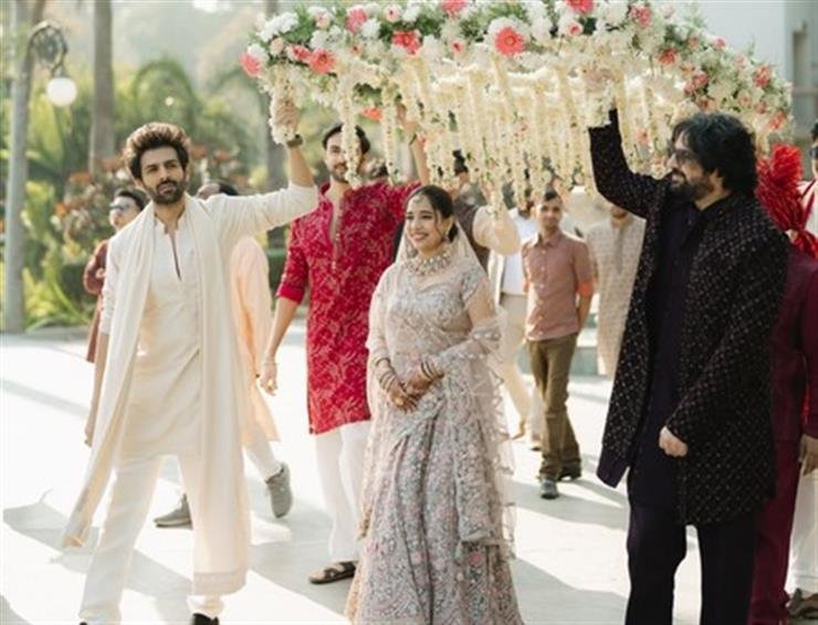 An emotional Kartik Aaryan says 'you'll always be my little sister' after seeing Kritika as a bride