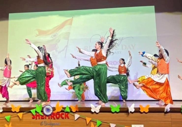 77th Republic Day Celebrated with Grandeur and Patriotic Fervour at Shamrock School